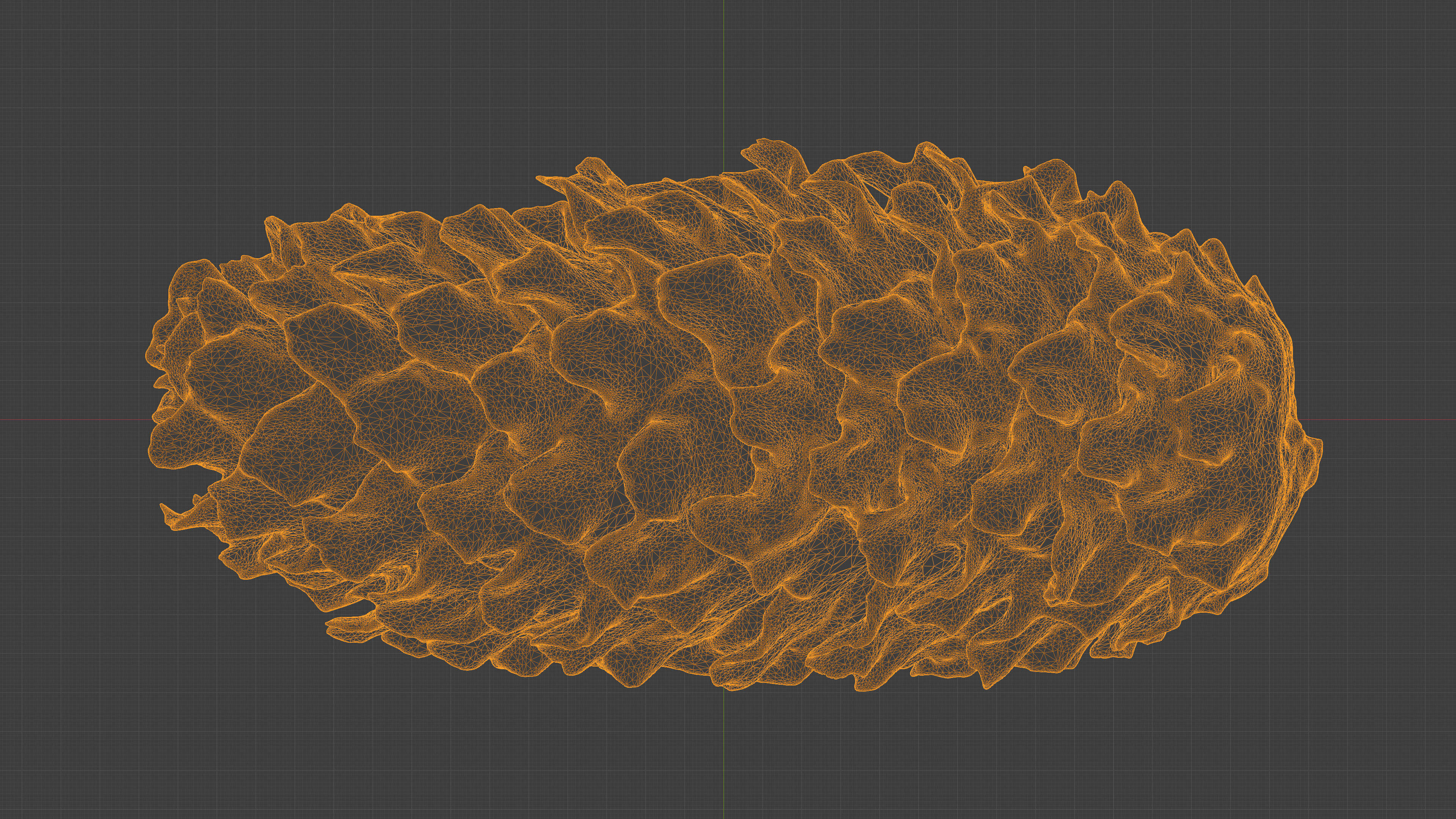 Photorealistic 3D scan of pine conifer cone Low-poly 3D model_31