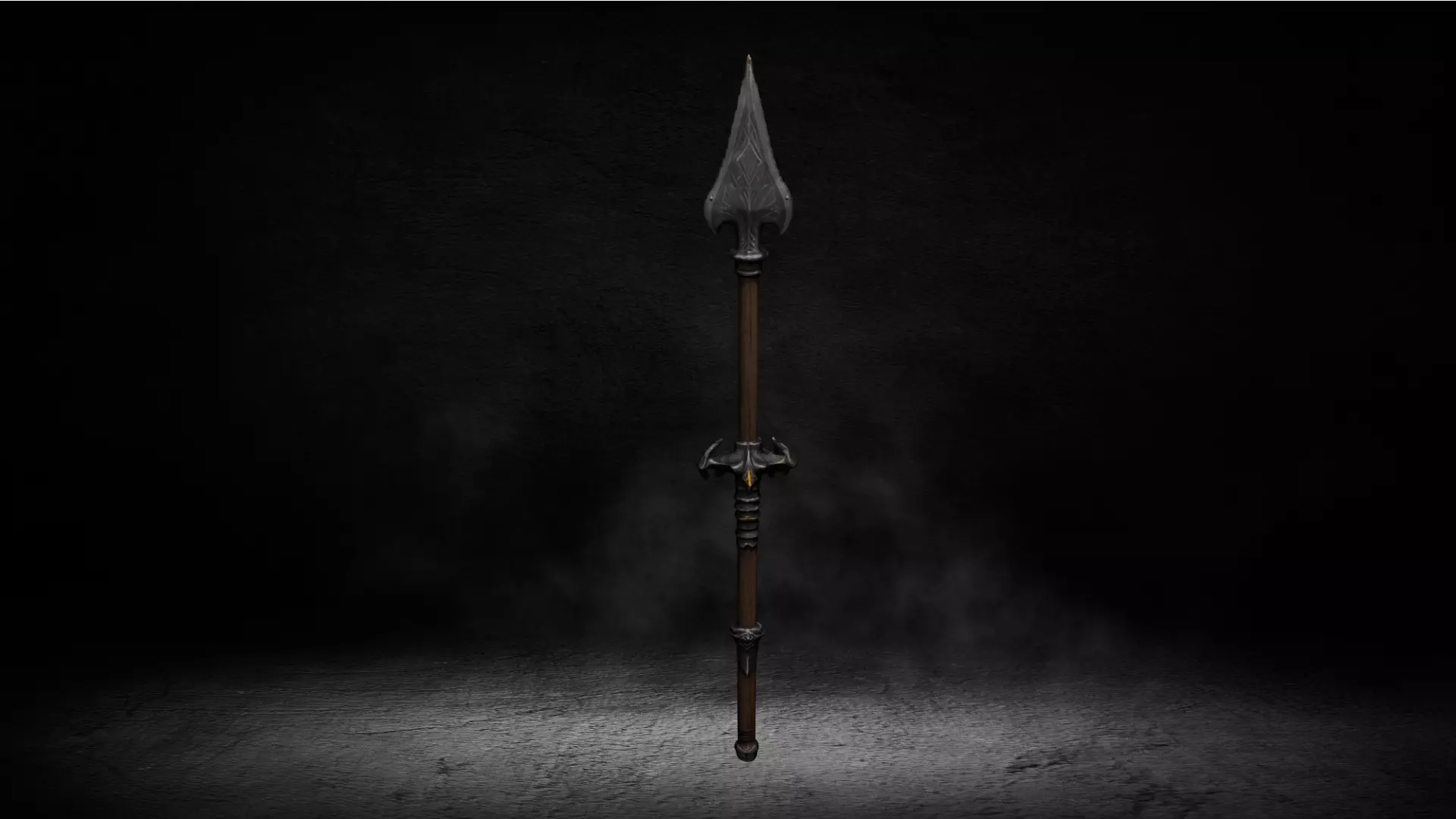 Medieval Ancient Spear High-poly 3D Model 3D model_0