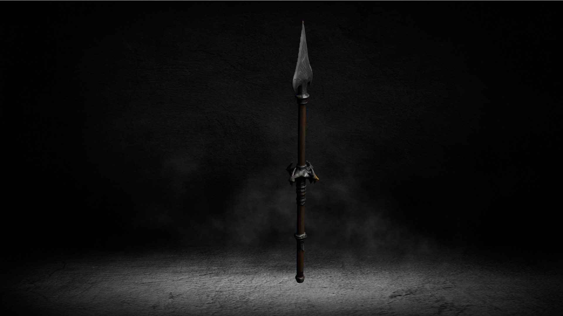 Medieval Ancient Spear High-poly 3D Model 3D model_1