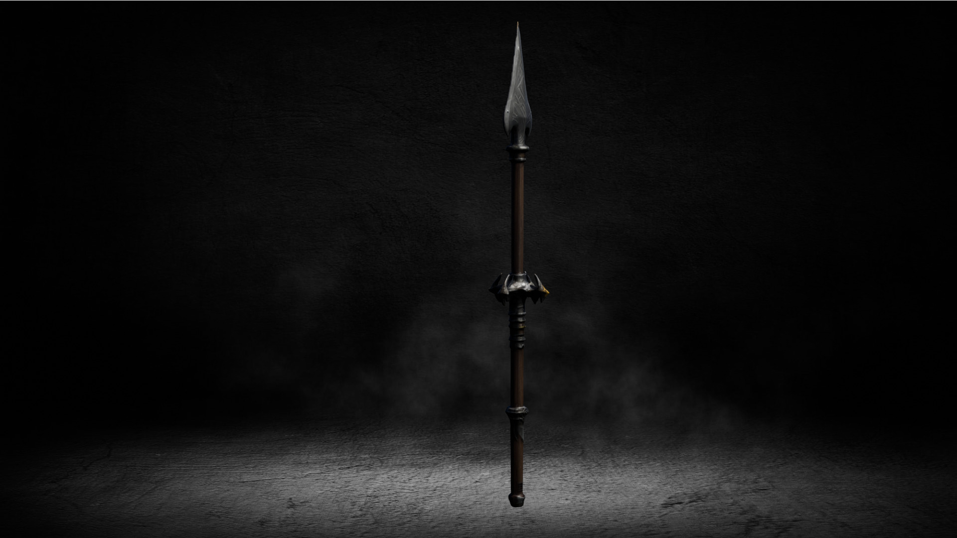 Medieval Ancient Spear Low-poly 3D Model Low-poly 3D model_1