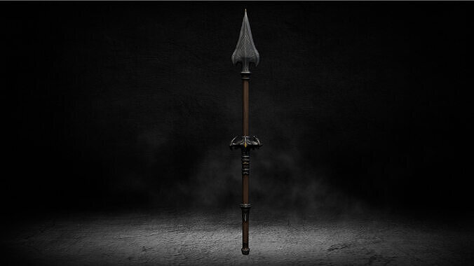 Medieval Ancient Spear Low-poly 3D Model Low-poly 3D model