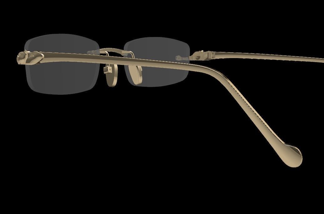 Panthere Gold Sunglasses 3D print model_4