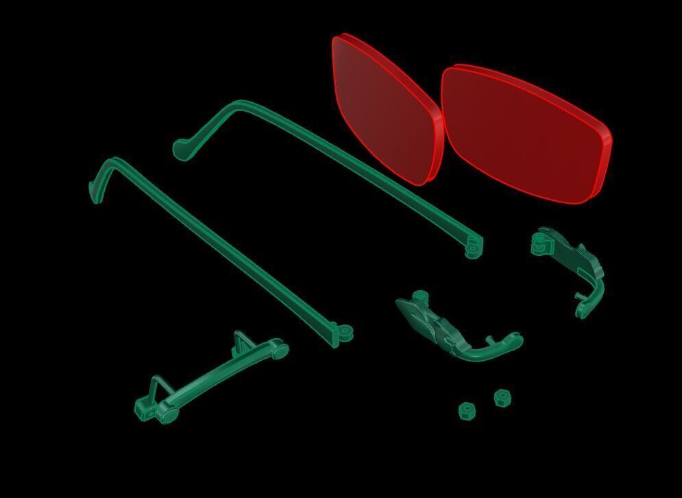 Panthere Gold Sunglasses 3D print model_6