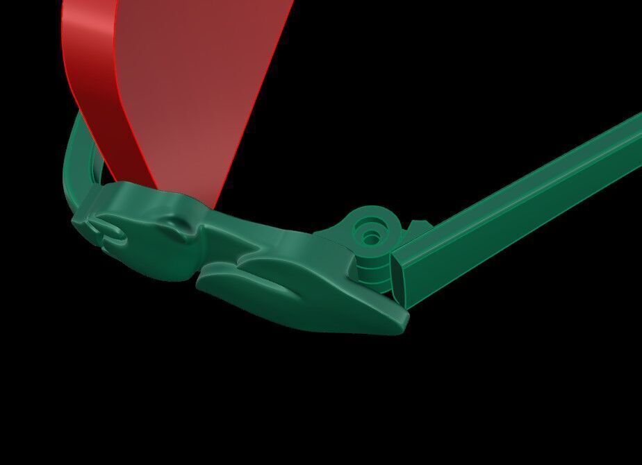 Panthere Gold Sunglasses 3D print model_8