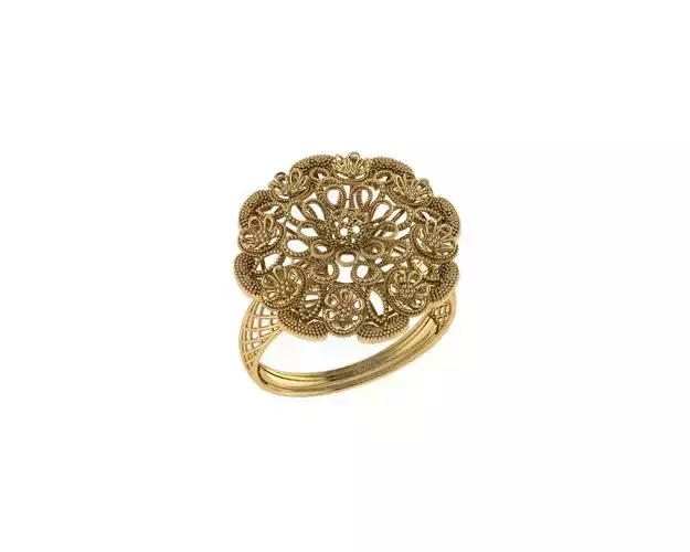 Filigree Flower Rings