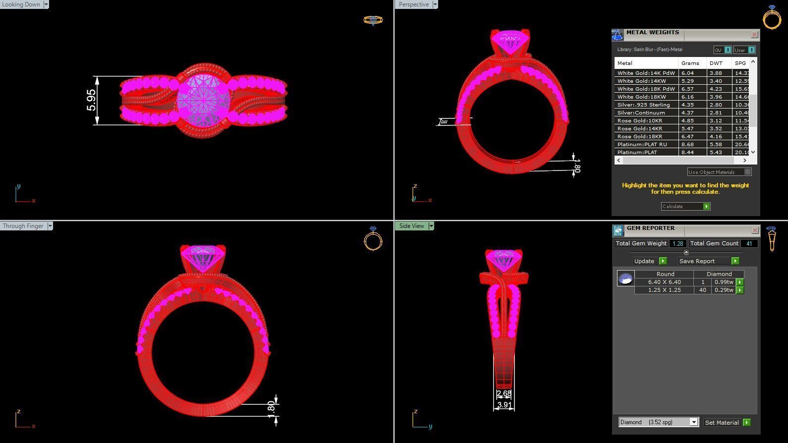 Milgrain Twisted Solitaire 3D print model_6