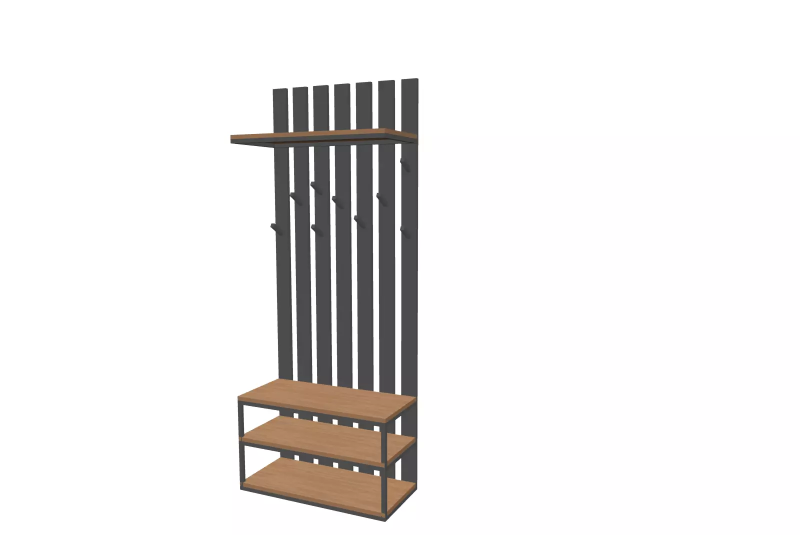 Clothes hanger for porch Free 3D model