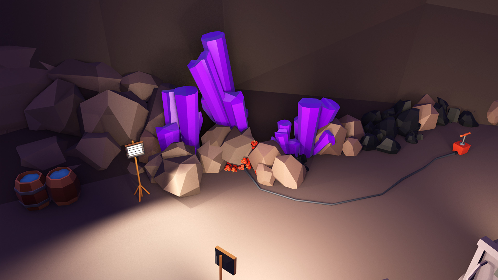 LowPoly Stylized Mining Asset Low-poly 3D model_8