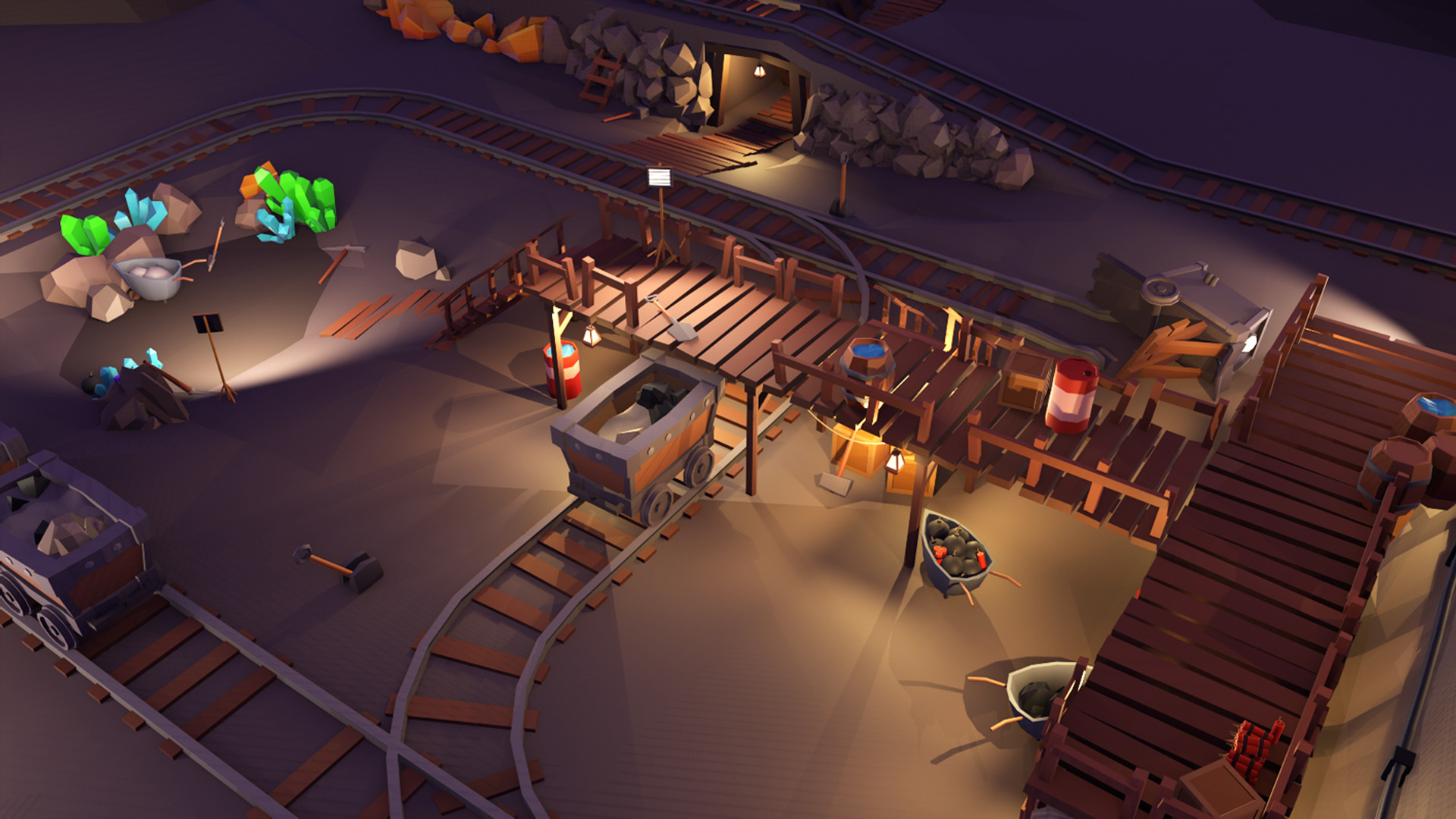 LowPoly Stylized Mining Asset Low-poly 3D model_5