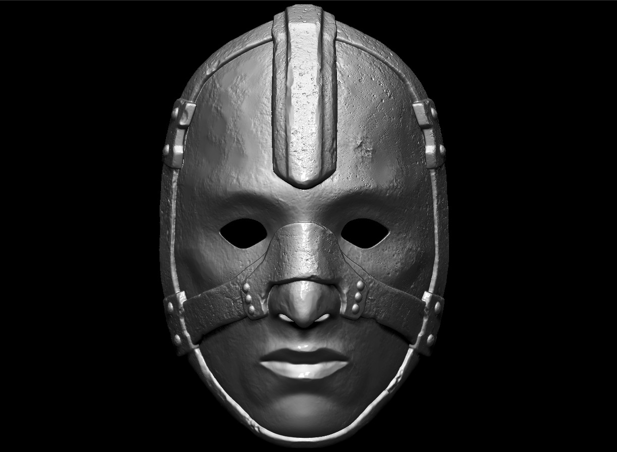 MASK OF THE LOST SINNER - DARK SOULS 2 - PENAL MASK PROP 3D print model_11
