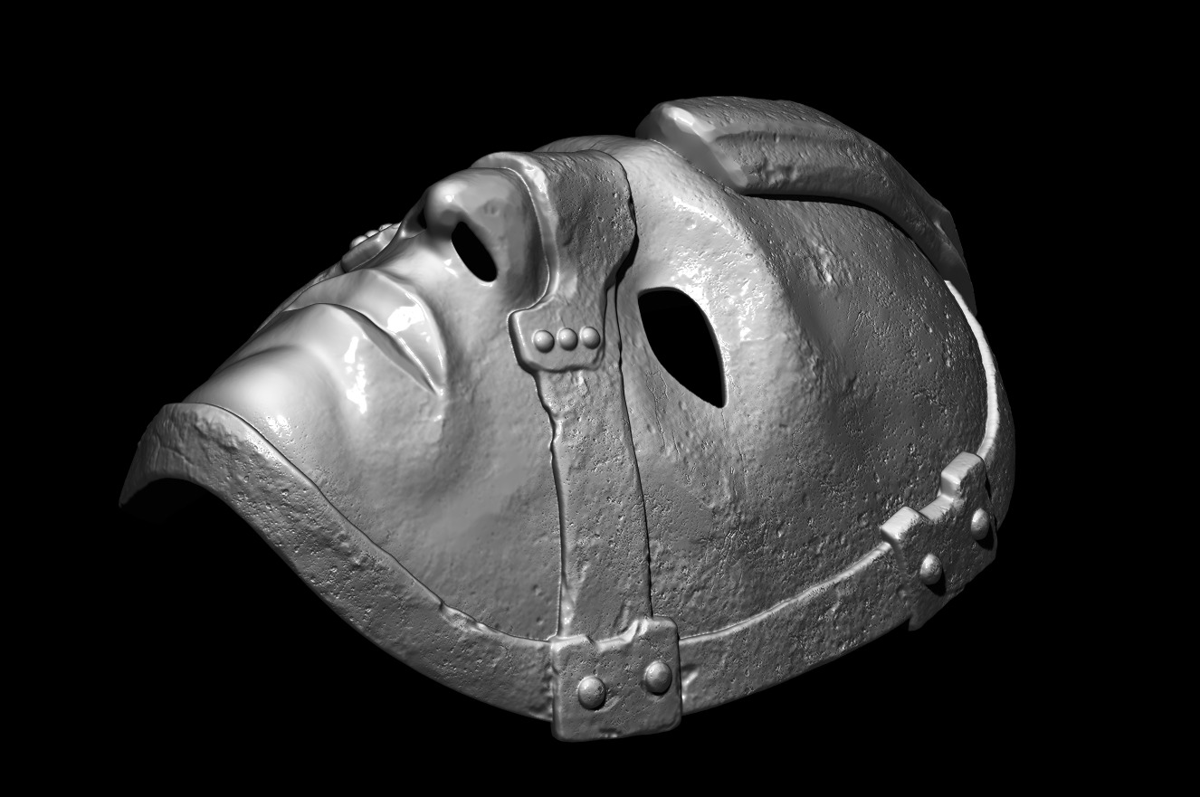 MASK OF THE LOST SINNER - DARK SOULS 2 - PENAL MASK PROP 3D print model_3