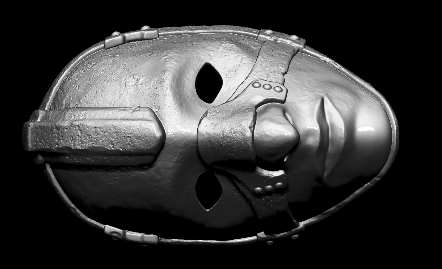 MASK OF THE LOST SINNER - DARK SOULS 2 - PENAL MASK PROP 3D print model_6