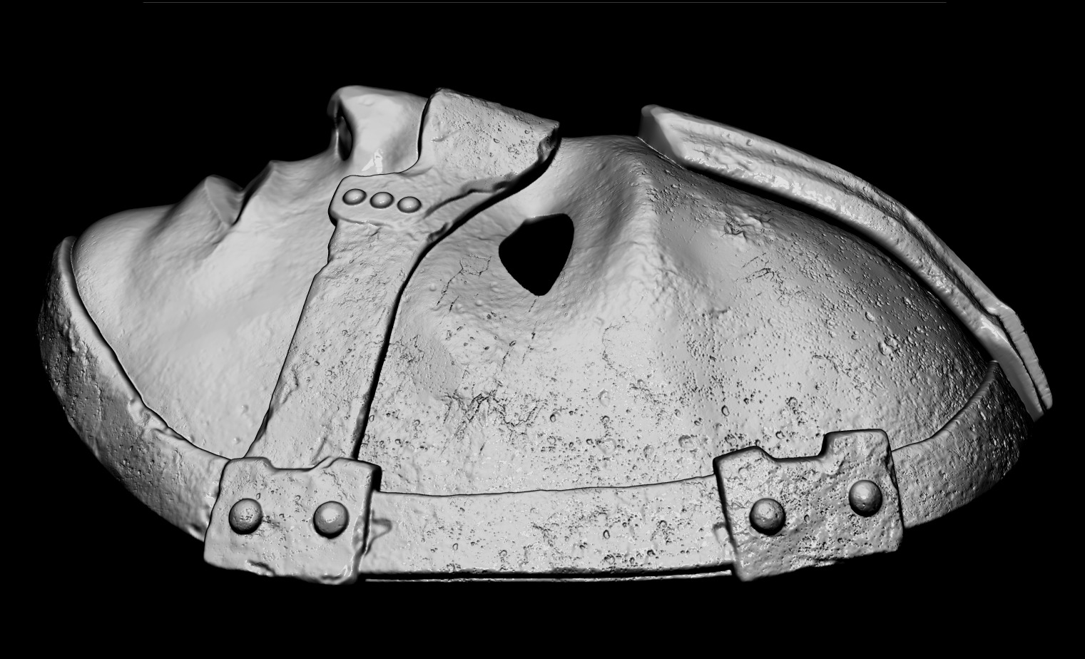 MASK OF THE LOST SINNER - DARK SOULS 2 - PENAL MASK PROP 3D print model_12