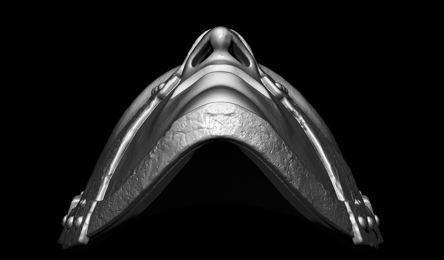 MASK OF THE LOST SINNER - DARK SOULS 2 - PENAL MASK PROP 3D print model_5