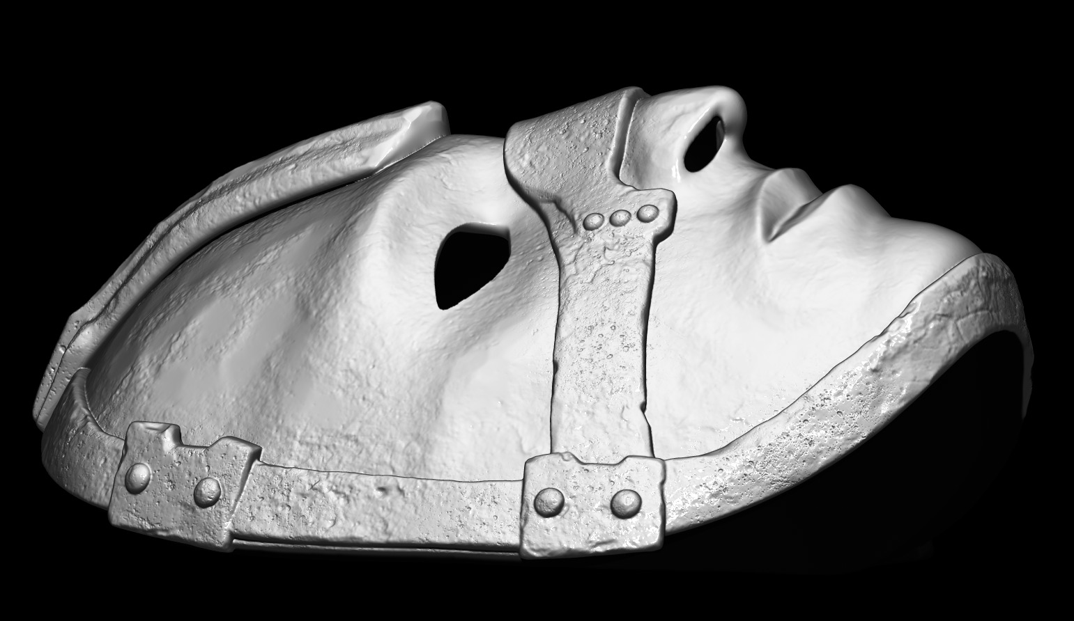 MASK OF THE LOST SINNER - DARK SOULS 2 - PENAL MASK PROP 3D print model_4