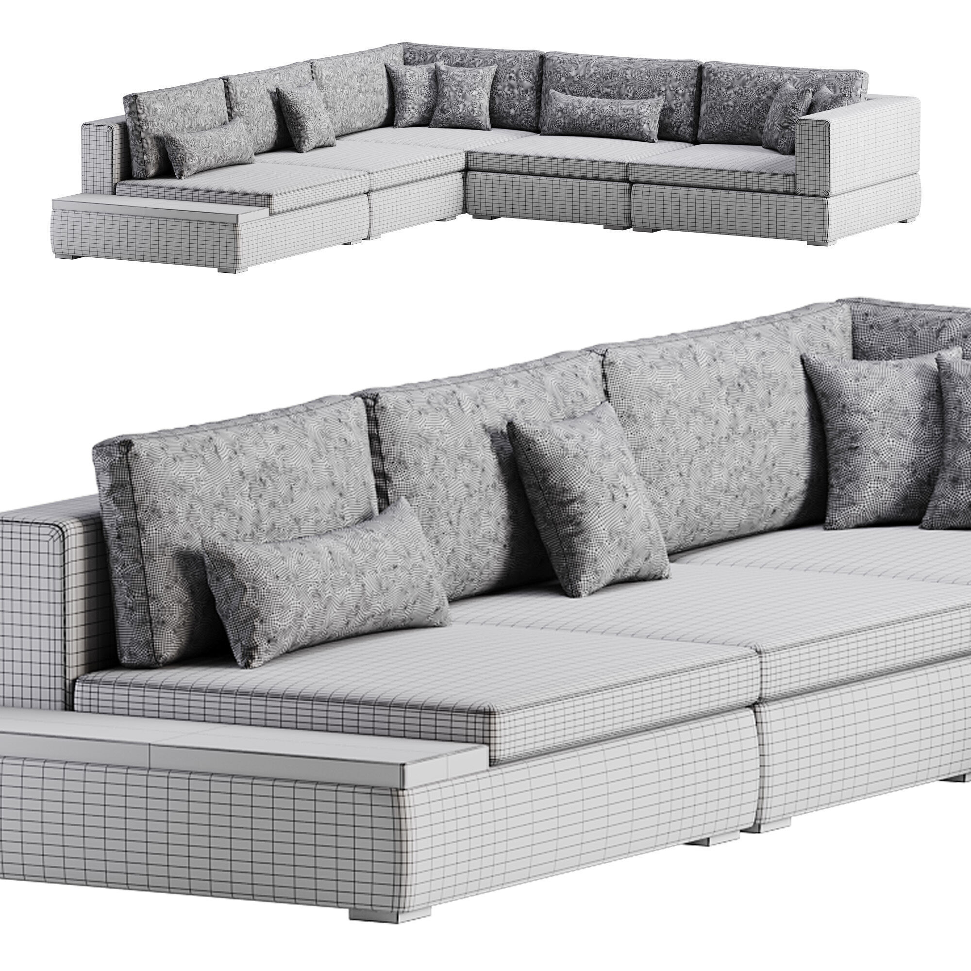 The Hunker Down Modular Sofa 3D model_13
