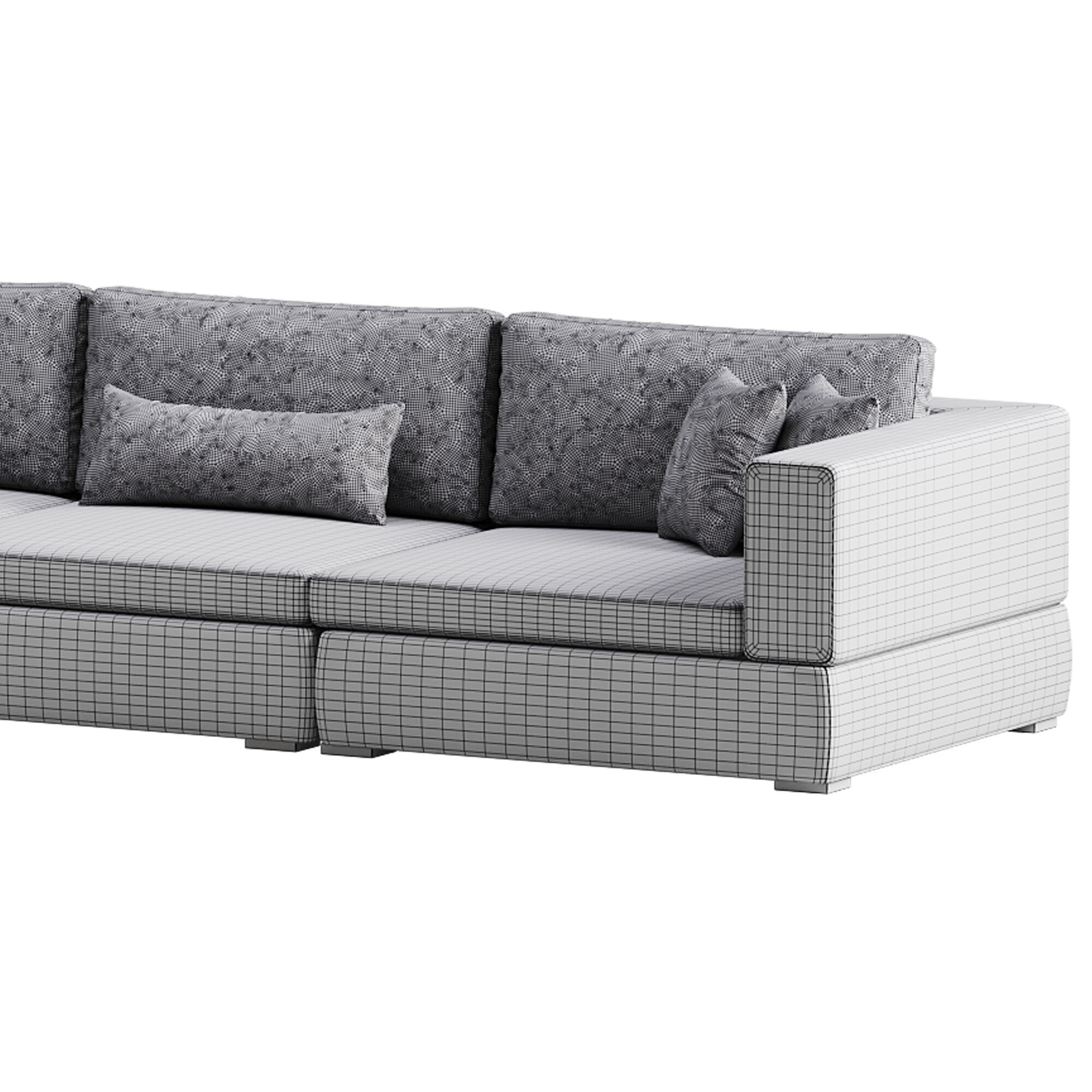 The Hunker Down Modular Sofa 3D model_14