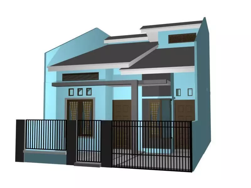 Little House Blue 3D model
