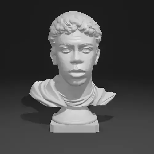Lamine Yamal Football Portrait Bust Sculpture