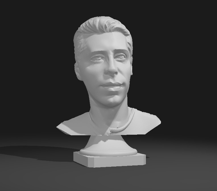 Portrait of Sam Altman inventor and co-founder of OpenAI 3D print model_1
