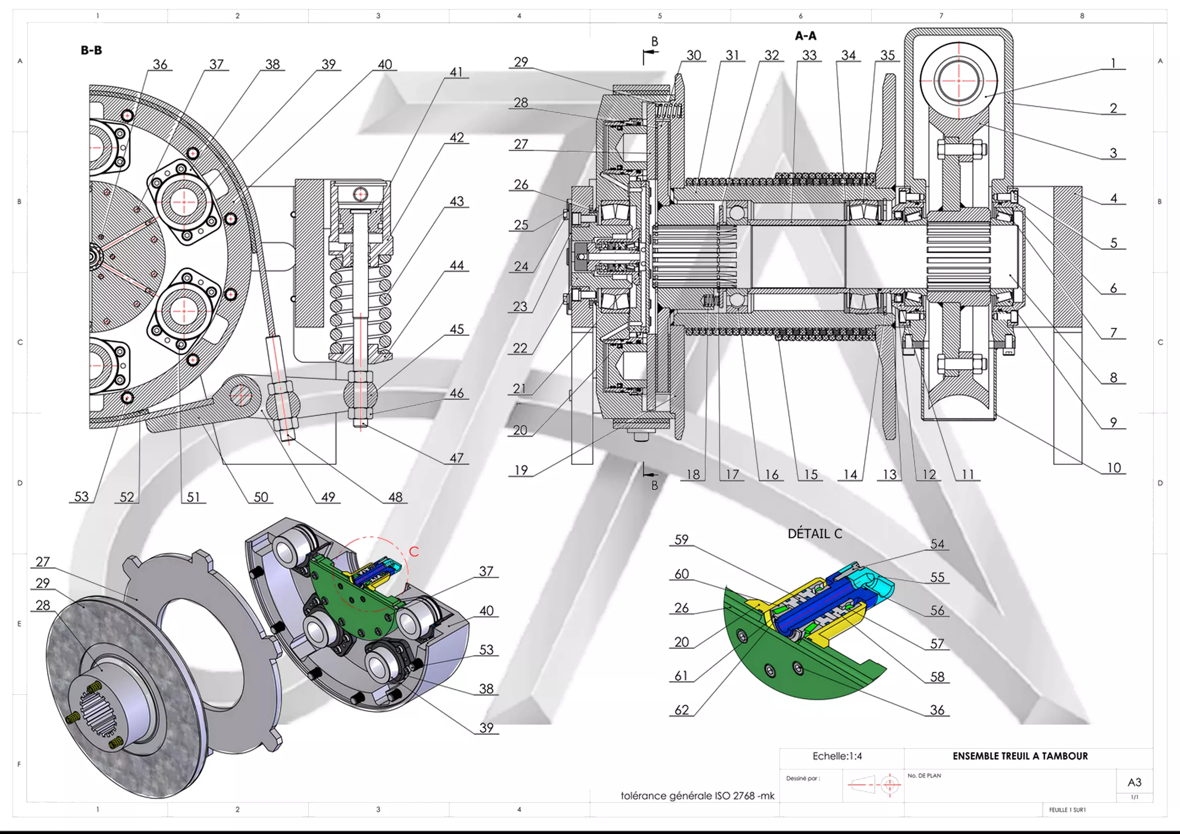 Mechanical Winch- Industrial Treuil- High 3D Model -SolidWorks- 3D model