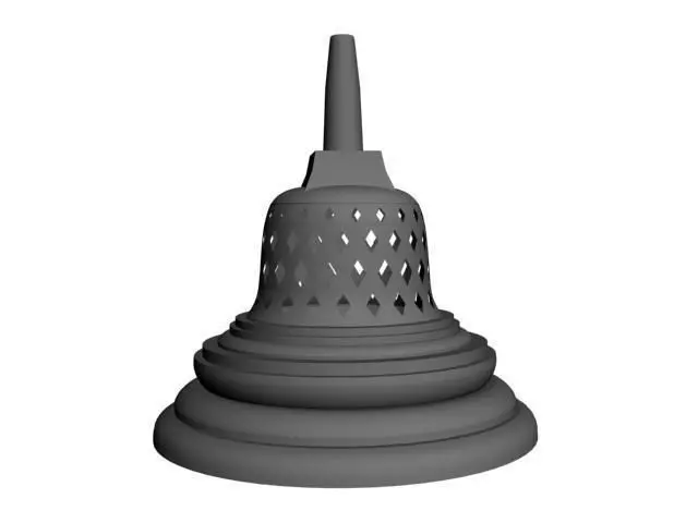 Temple buddhist 3D model_0