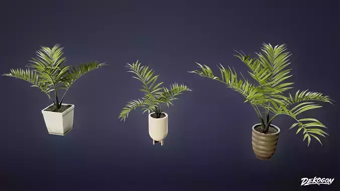 SUBURBS - Palm Tree House 01 - LOW POLY AND NANITE