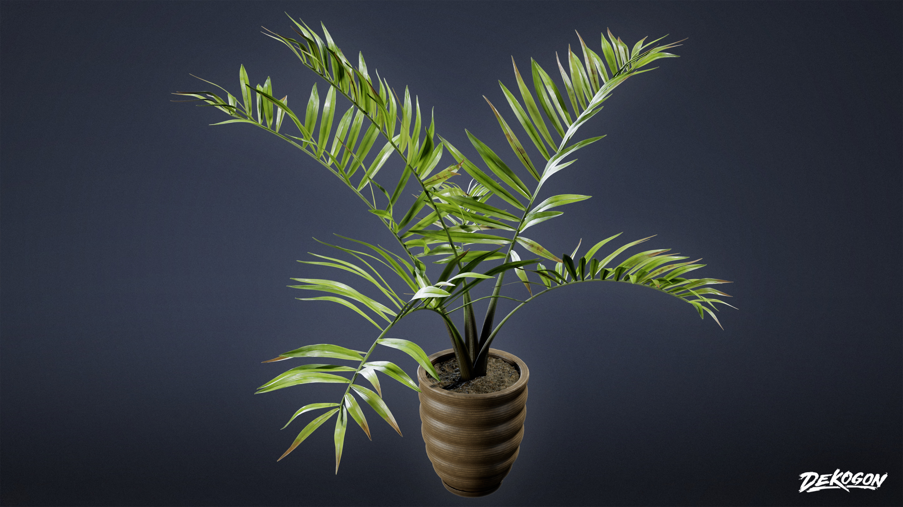 SUBURBS - Palm Tree House 01 - LOW POLY AND NANITE Low-poly 3D model_5