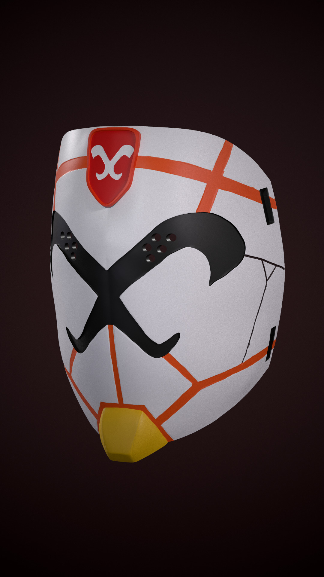 Goku Black Xeno Mask V2 3D print model_2