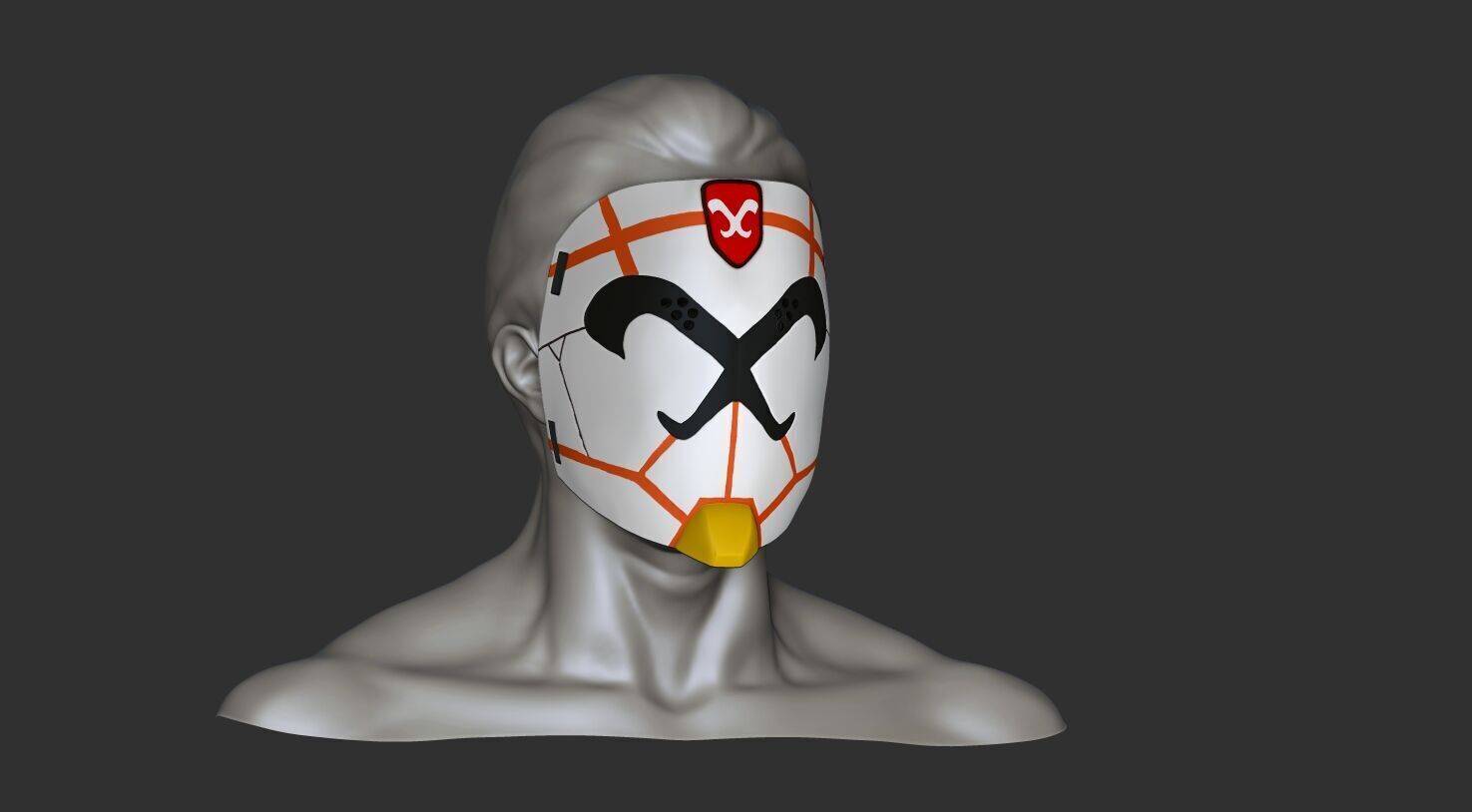 Goku Black Xeno Mask V2 3D print model_5