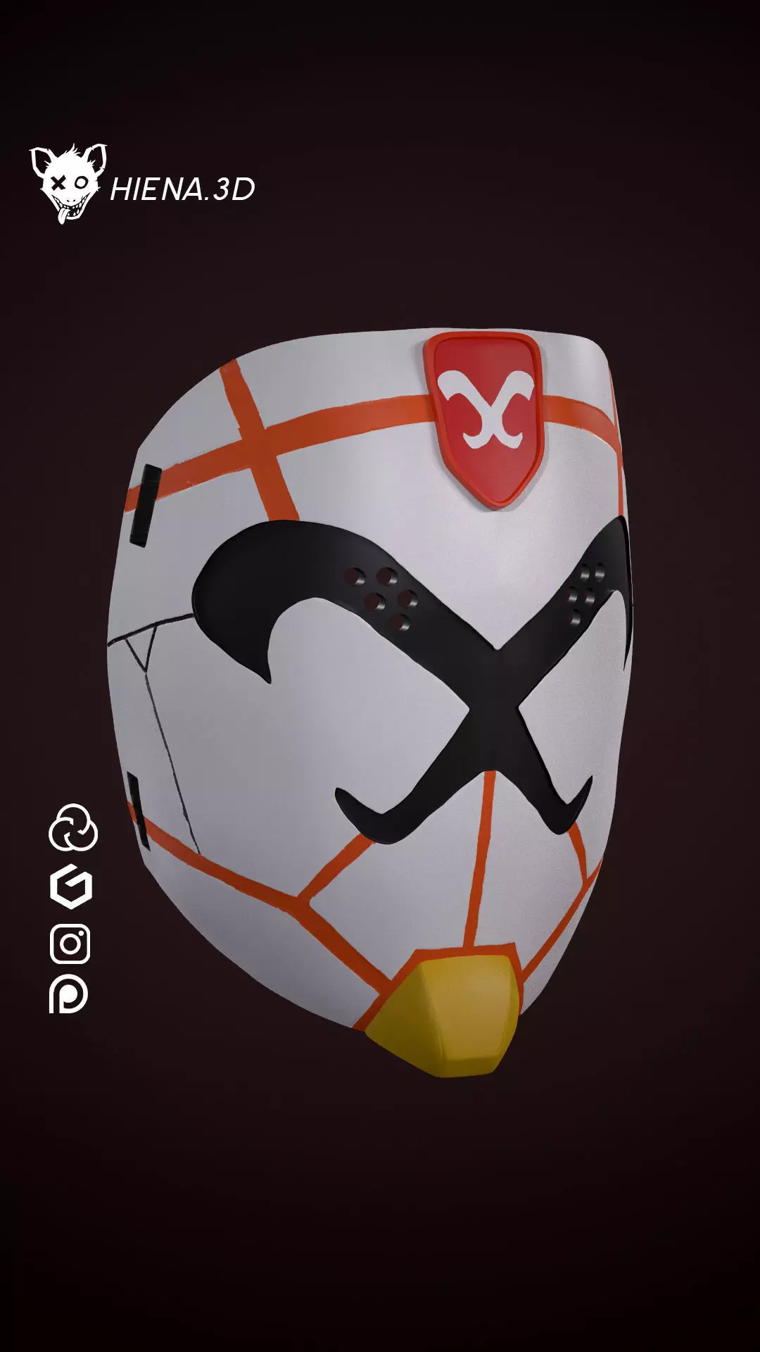 Goku Black Xeno Mask V2 3D print model_0