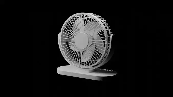Low Poly Desktop Fan