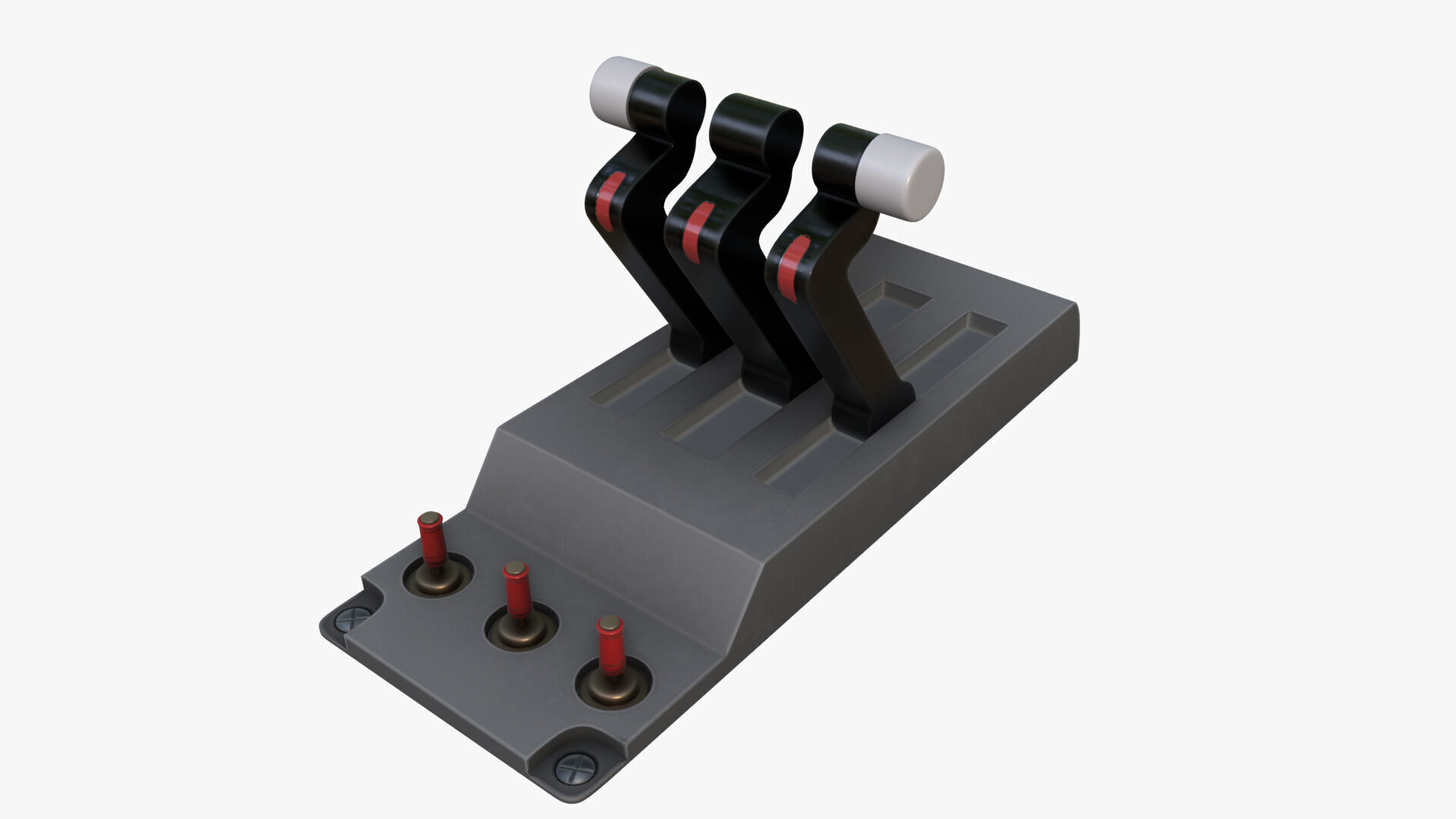 Fighter Jet Cockpit Control Panel  Low-poly 3D model_9