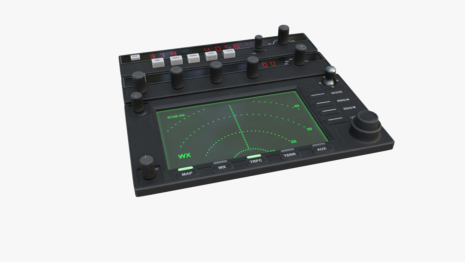 Fighter Jet Cockpit Control Panel  Low-poly 3D model_19