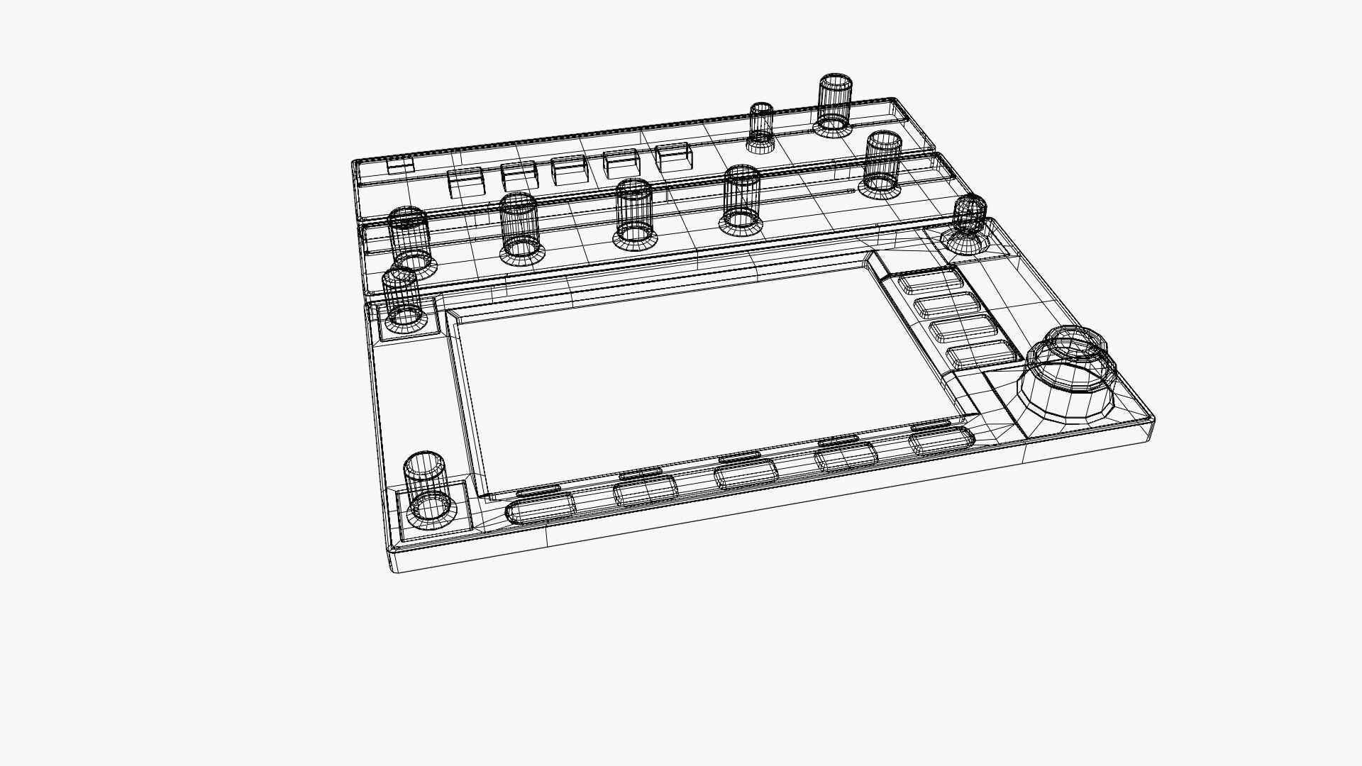 Fighter Jet Cockpit Control Panel  Low-poly 3D model_20