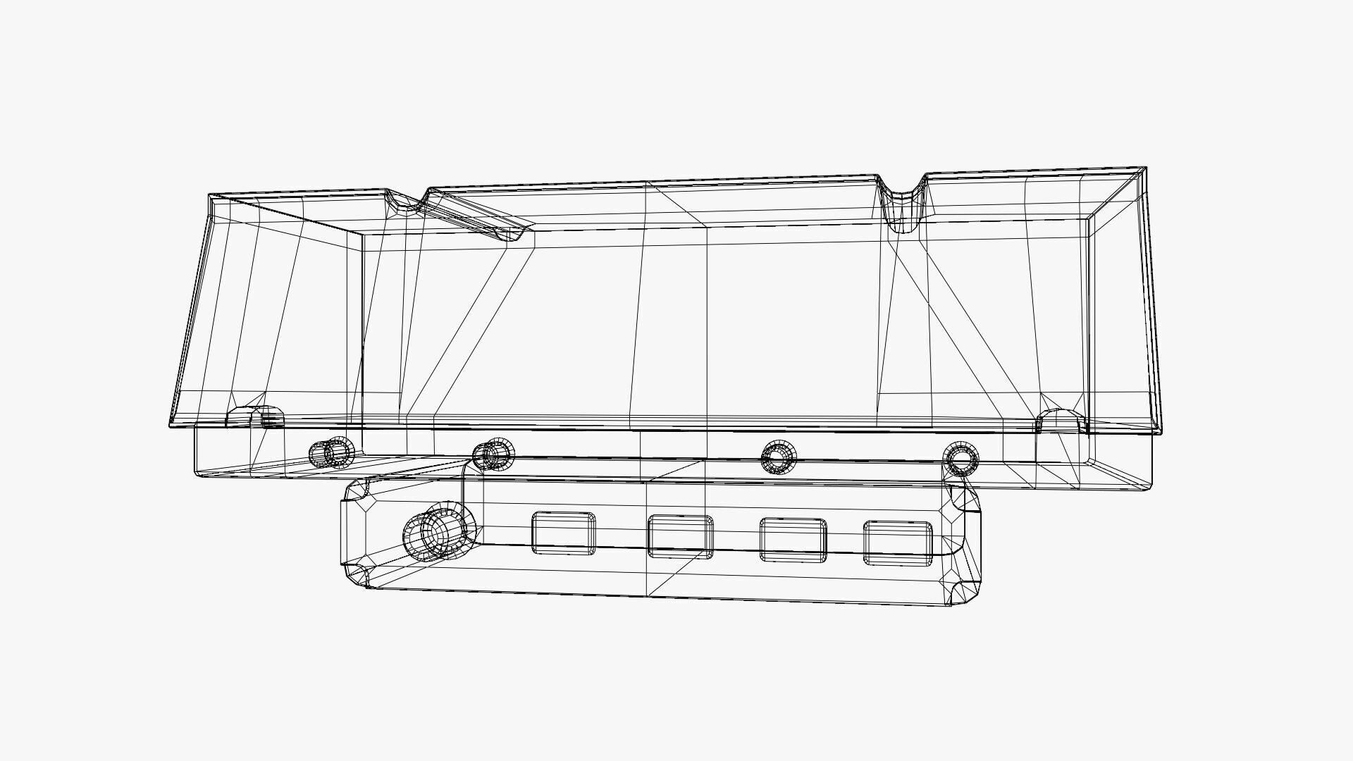 Fighter Jet Cockpit Control Panel  Low-poly 3D model_18