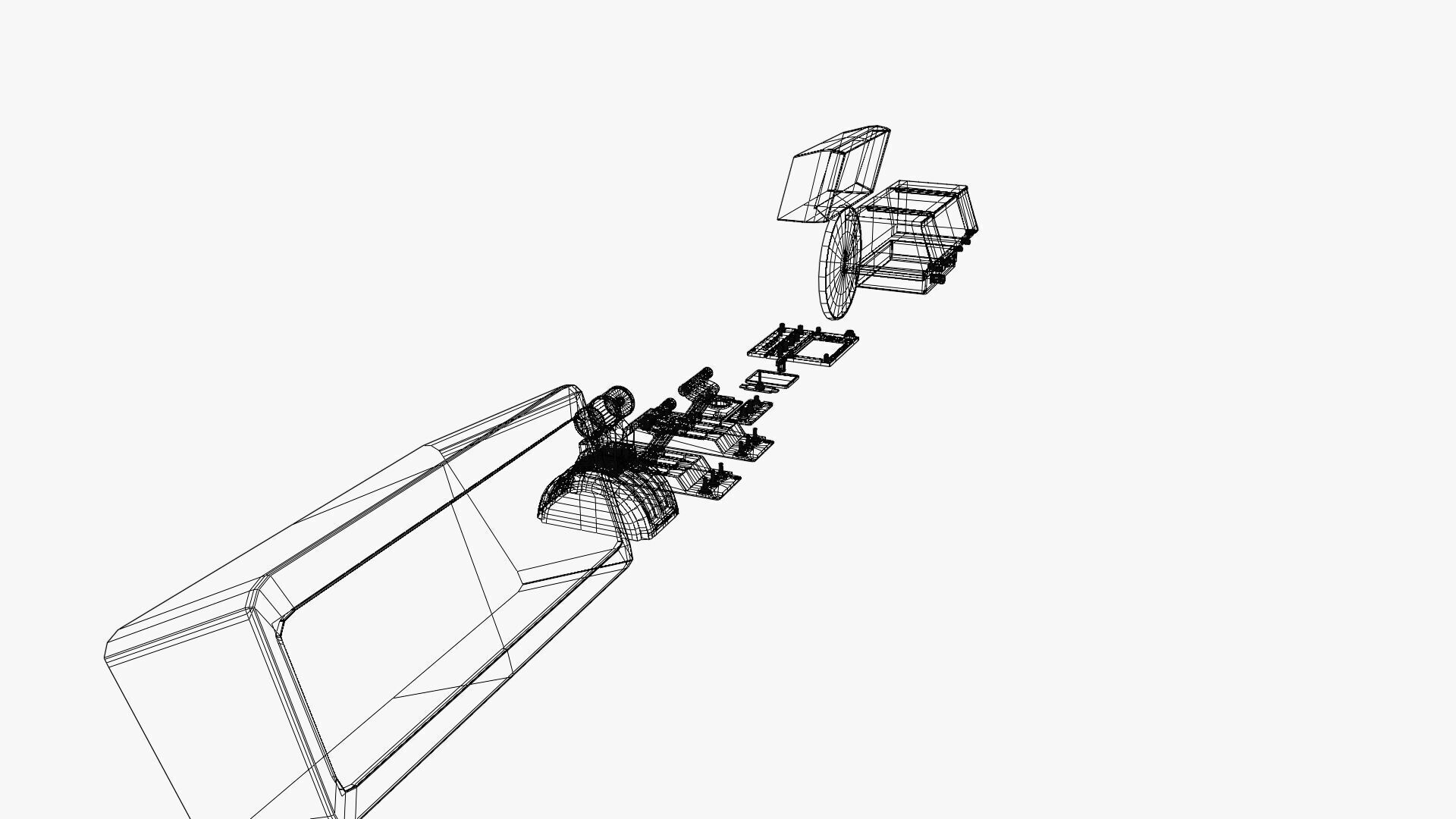 Fighter Jet Cockpit Control Panel  Low-poly 3D model_26