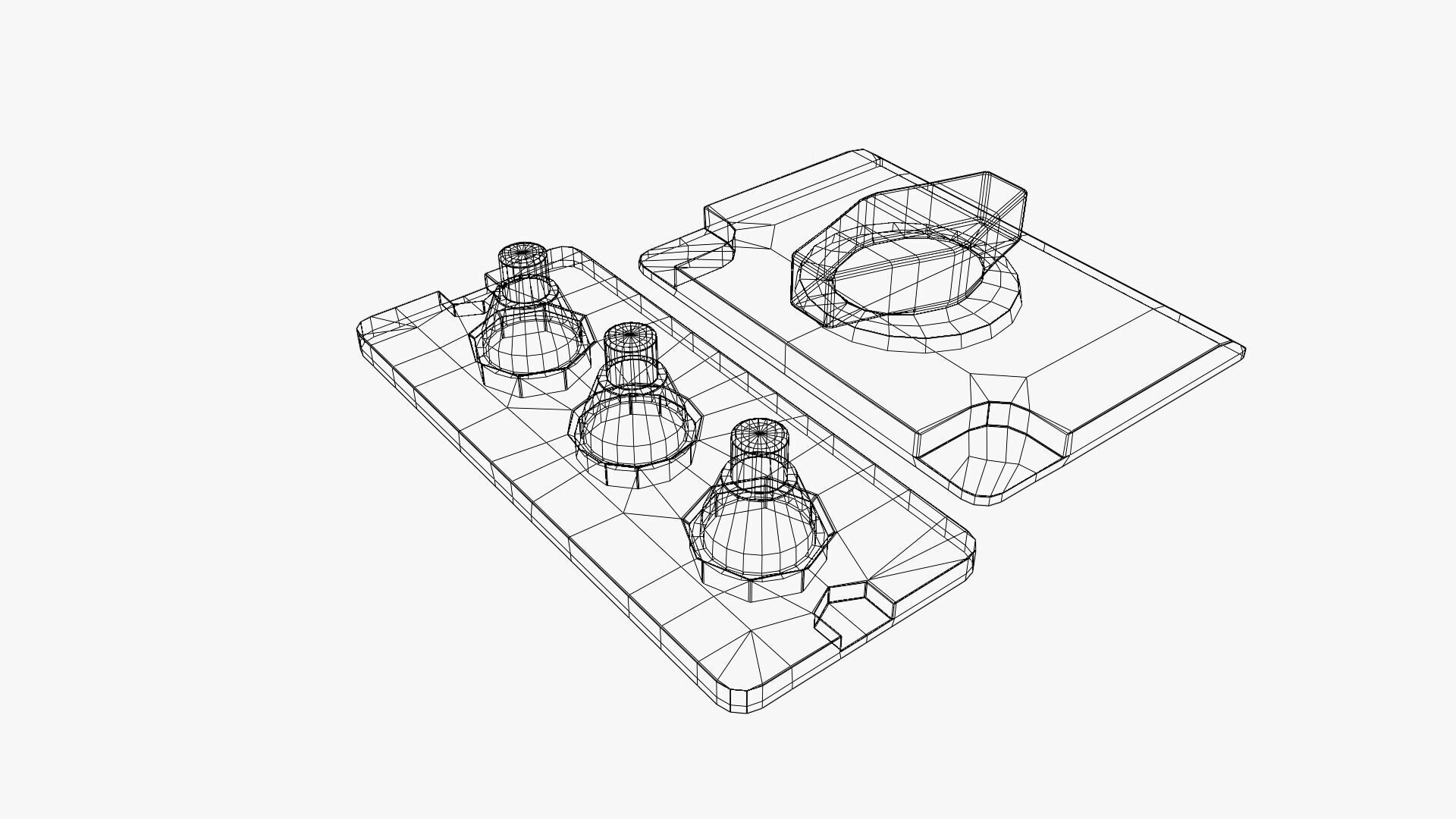 Fighter Jet Cockpit Control Panel  Low-poly 3D model_7