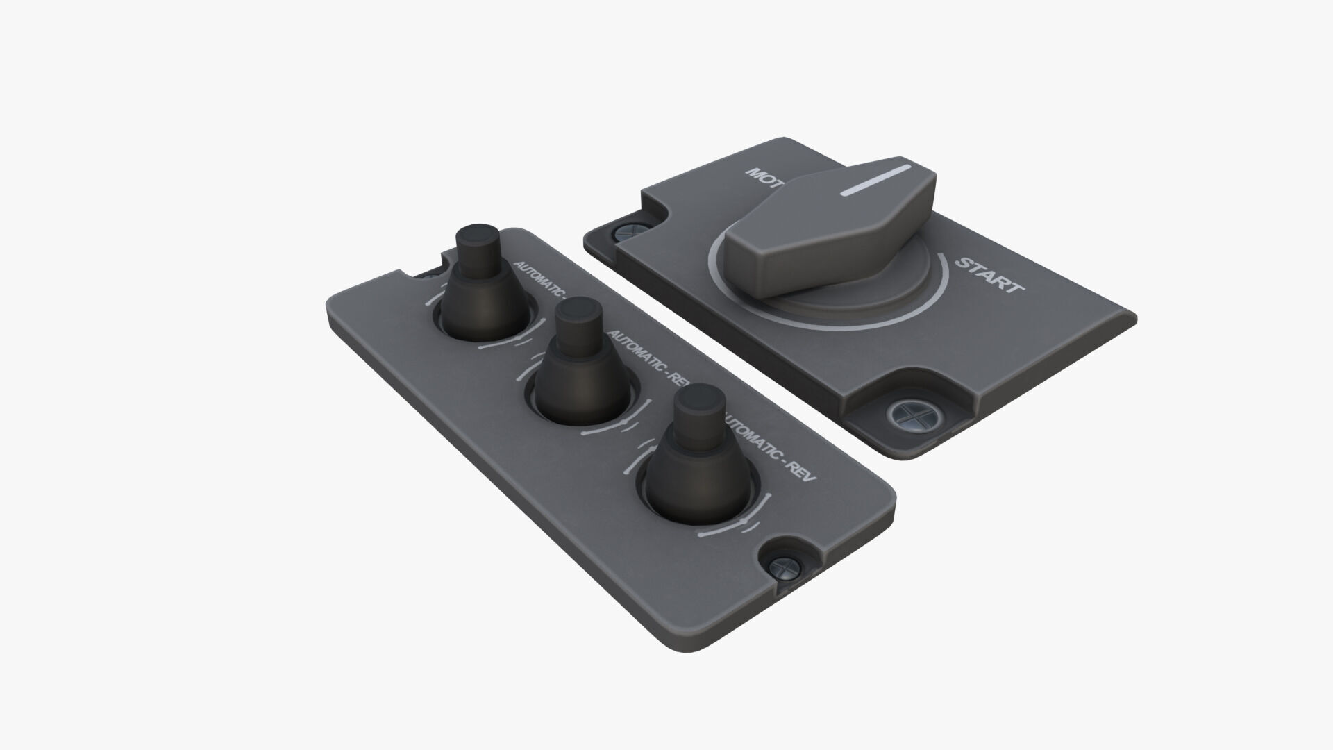 Fighter Jet Cockpit Control Panel  Low-poly 3D model_8