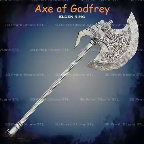 Axe of Godfrey Cosplay Elden Ring - STL File 3D print model