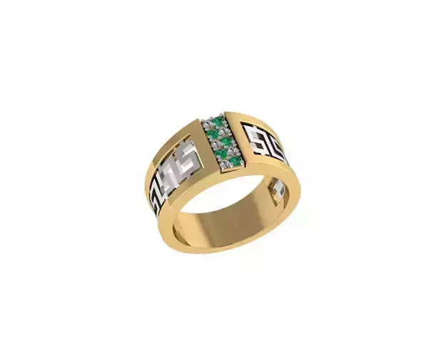 Men Fashion Rings 3D print model