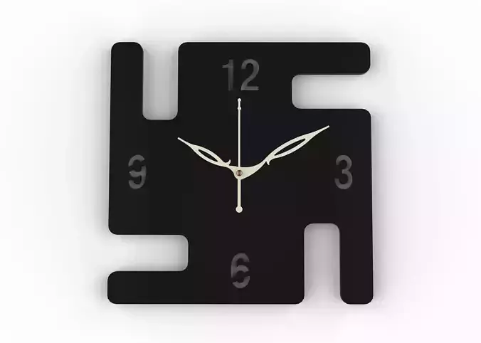 Modern Geometric Wall Clock