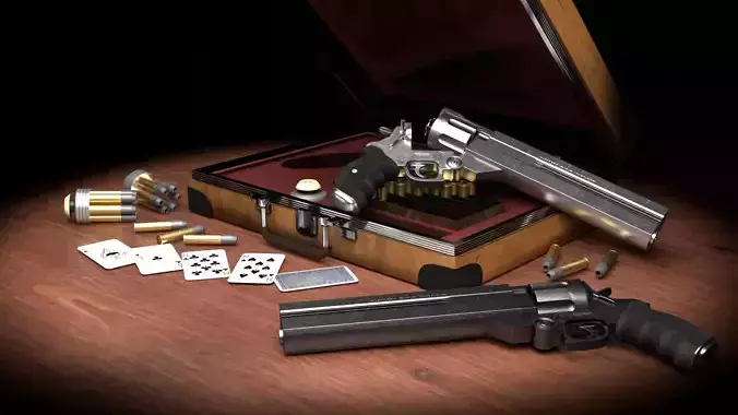 colt 45 long with a weapon case