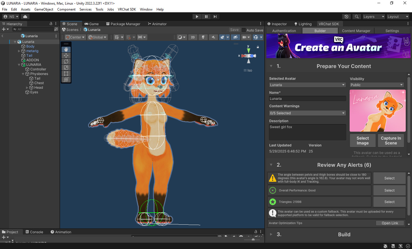 Lunaria - Fox Avatar VRChat 3D model_16