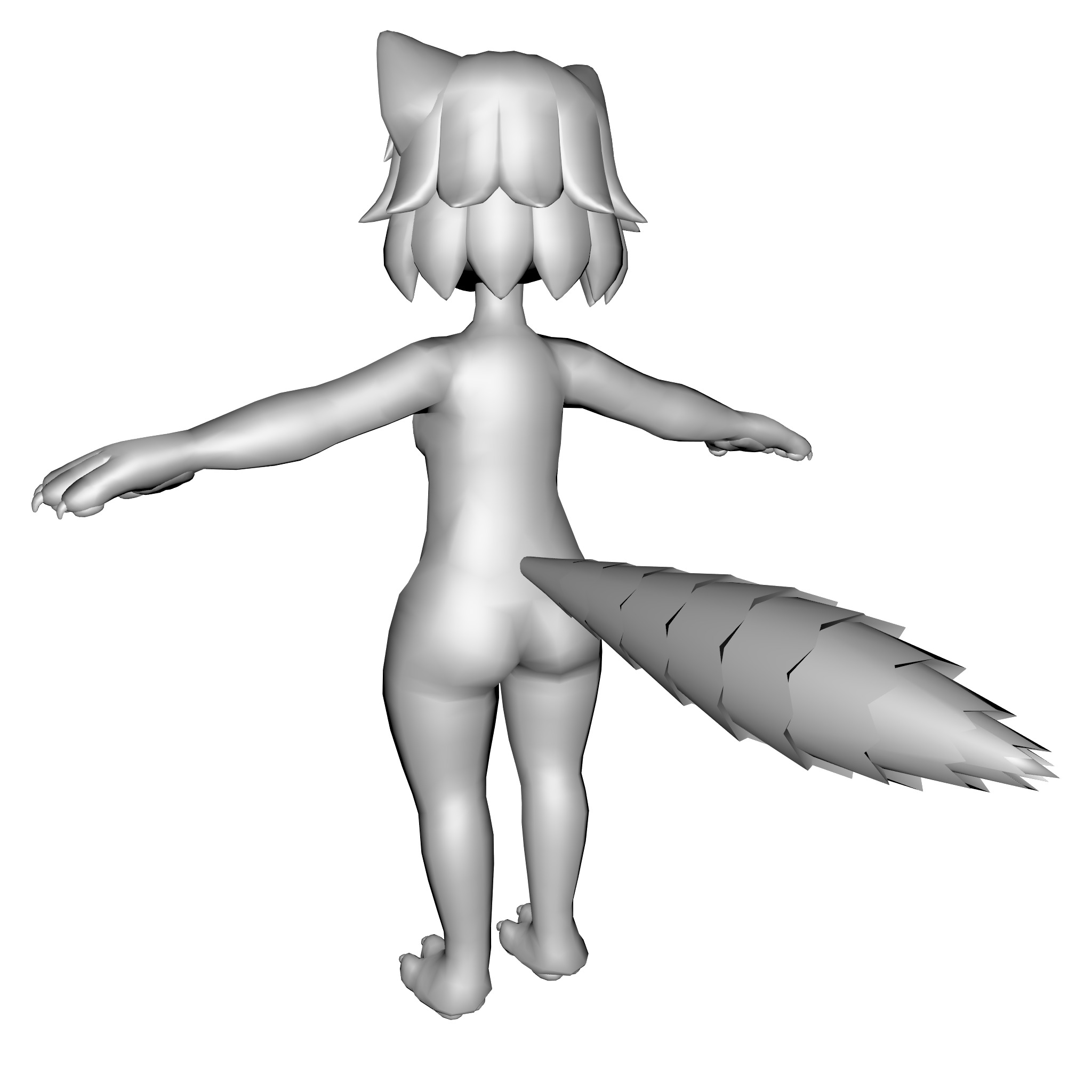 Lunaria - Fox Avatar VRChat 3D model_12