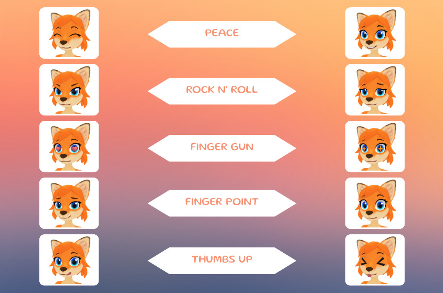 Lunaria - Fox Avatar VRChat 3D model_5