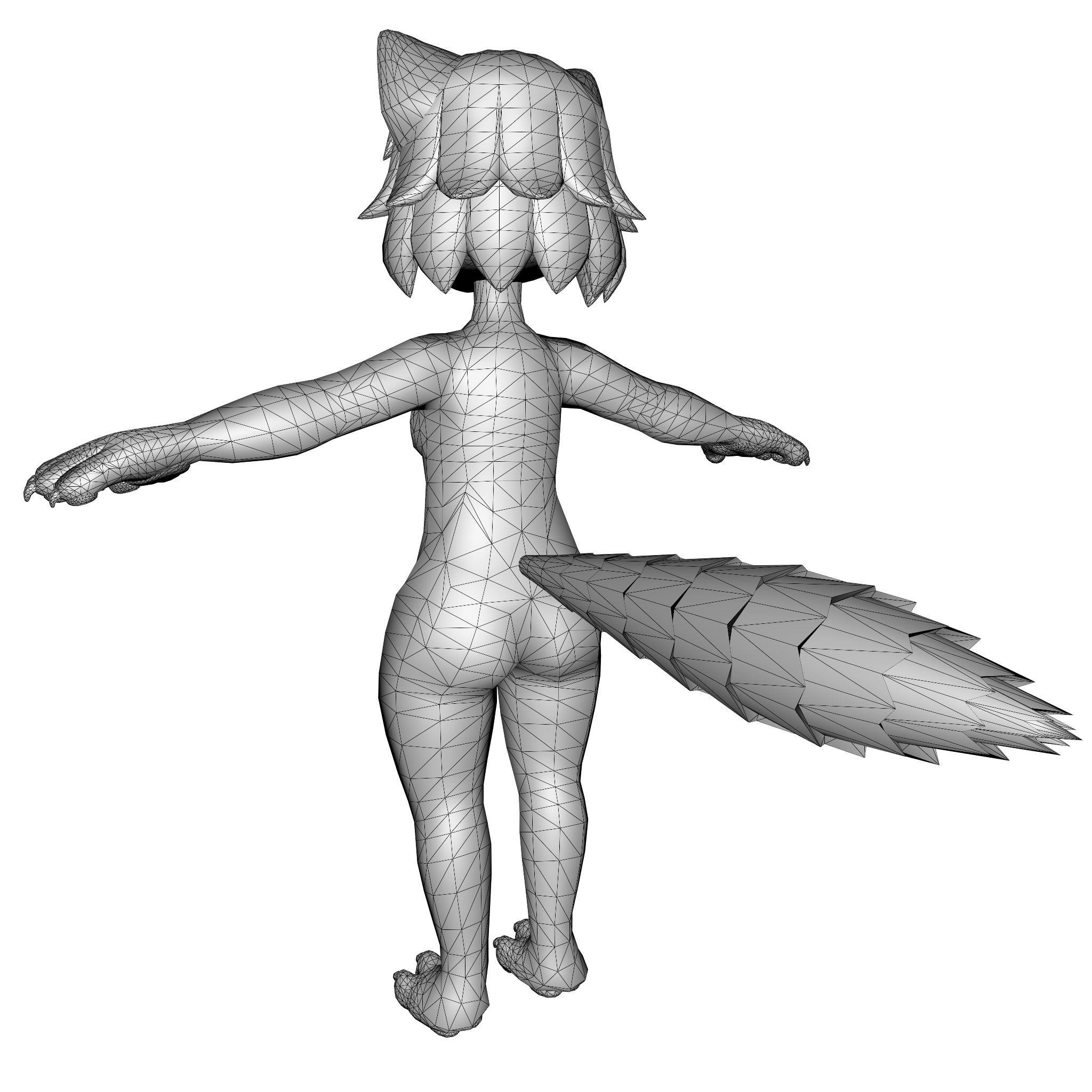 Lunaria - Fox Avatar VRChat 3D model_14