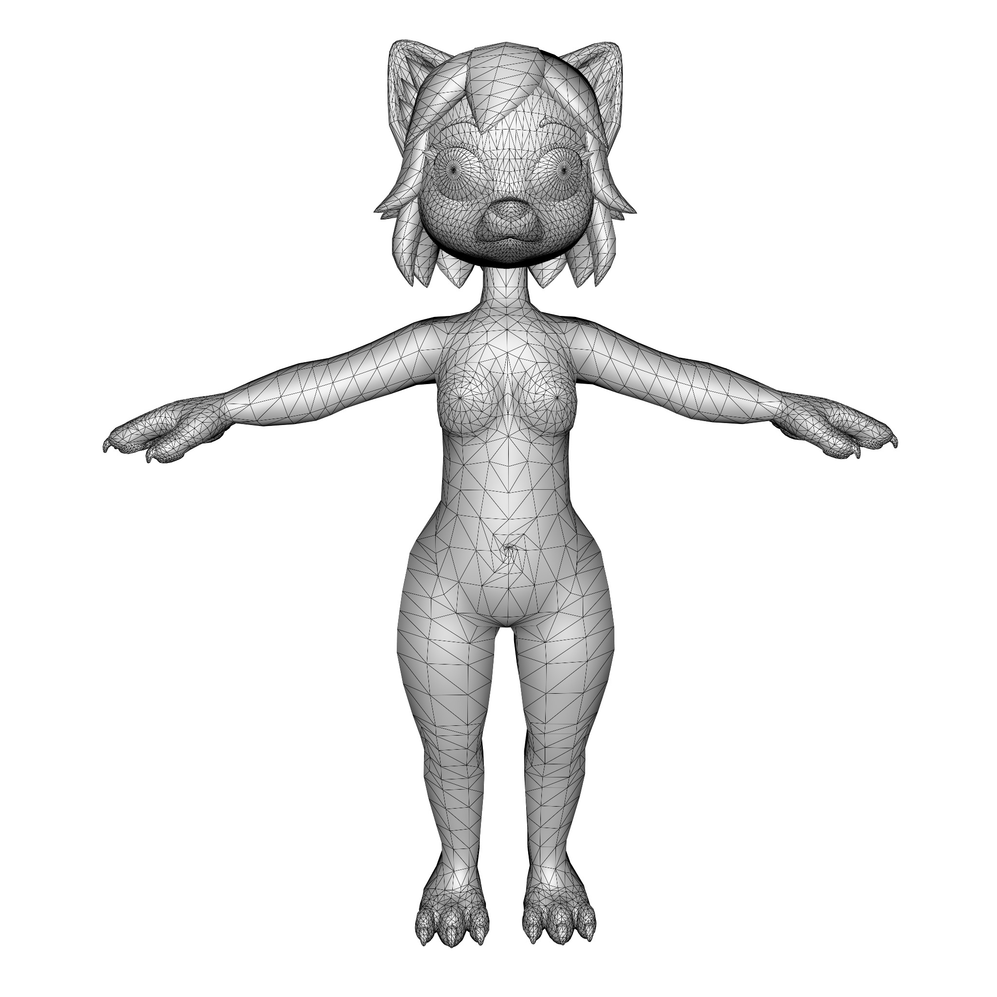 Lunaria - Fox Avatar VRChat 3D model_13