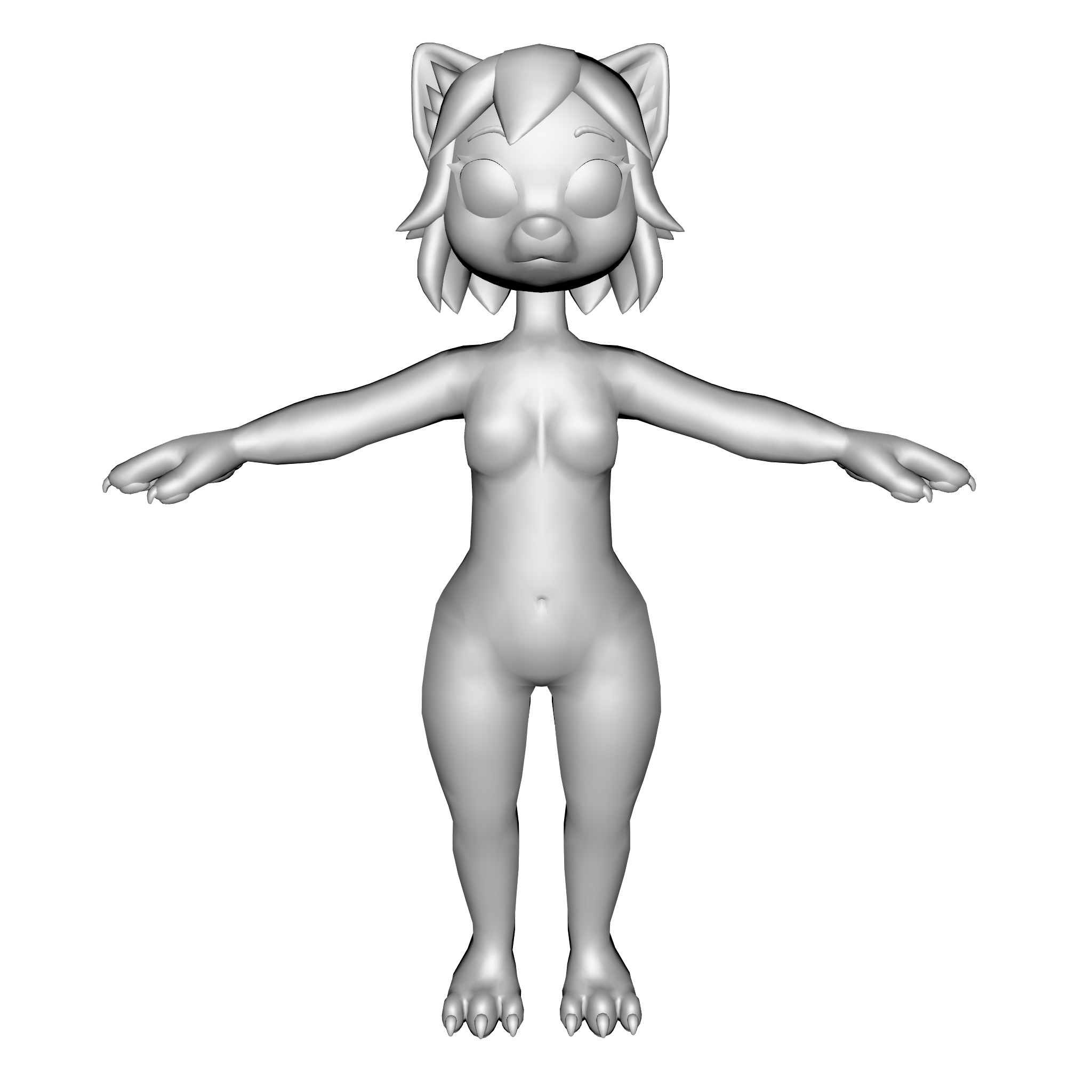 Lunaria - Fox Avatar VRChat 3D model_11