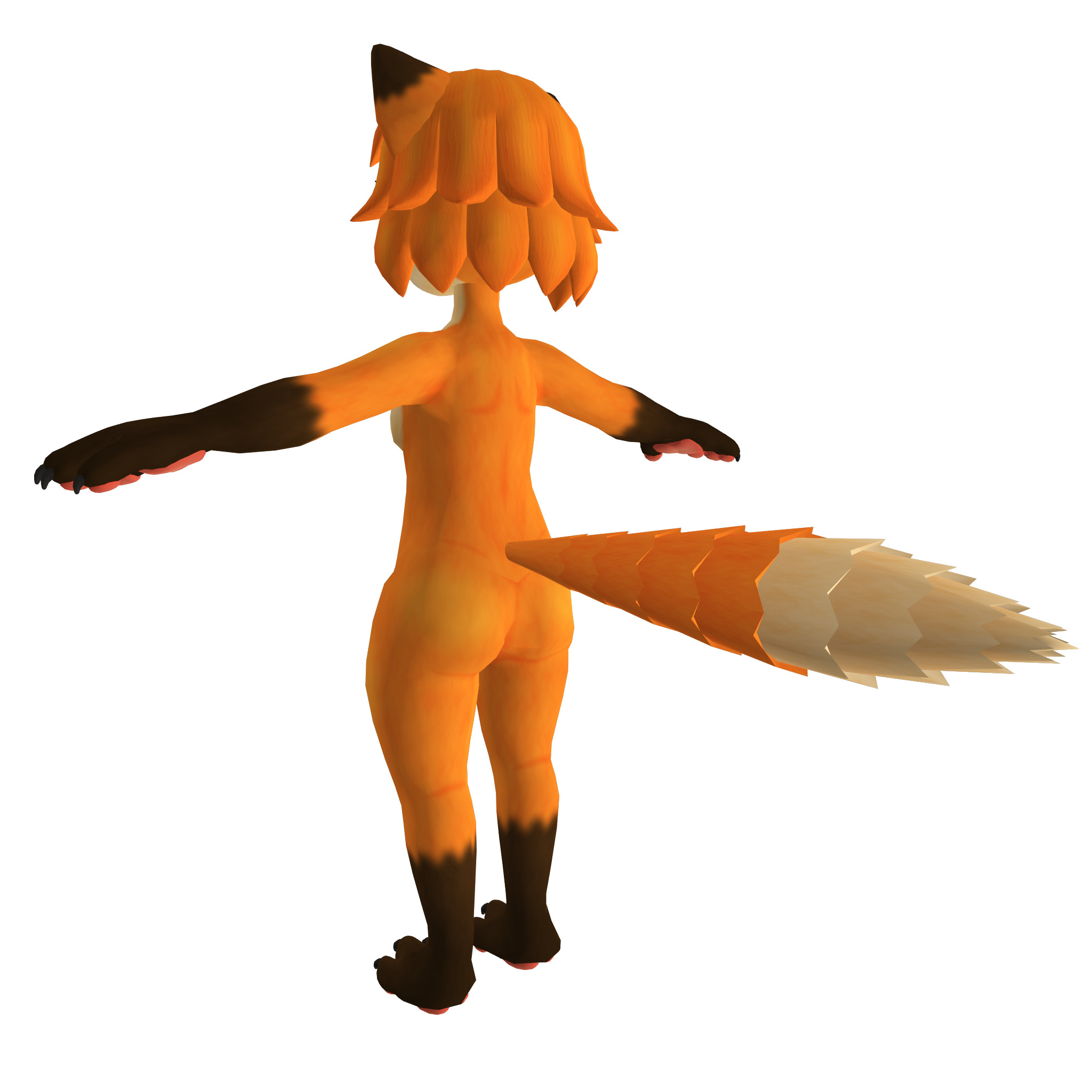 Lunaria - Fox Avatar VRChat 3D model_10